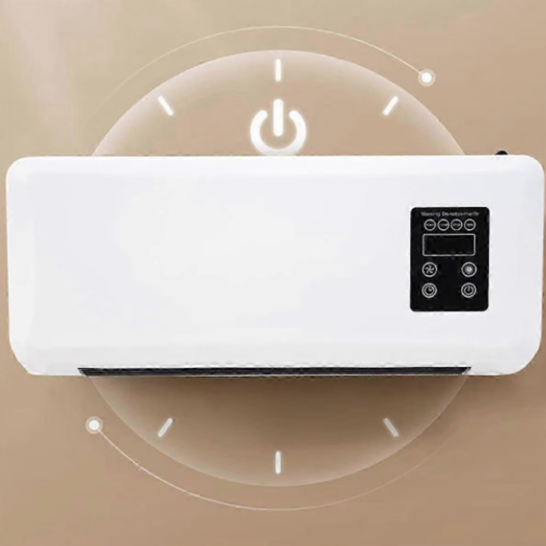 Aeroterma electrica 3 in 1, 16 – 40 grade, montata pe perete, functie de racire si incalzire + suport haine CADOU , design compact, 220V