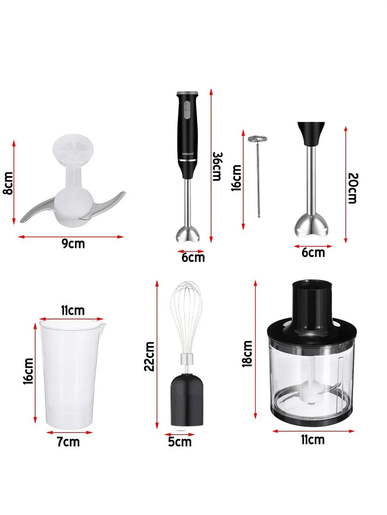 Blenderul Magic de Bucătărie SOKANY 5IN 1