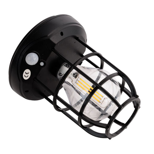 3+1 CADOU: Lampa solara de gradina cu senzor de miscare, incarcare solara, lumina LED, 3W