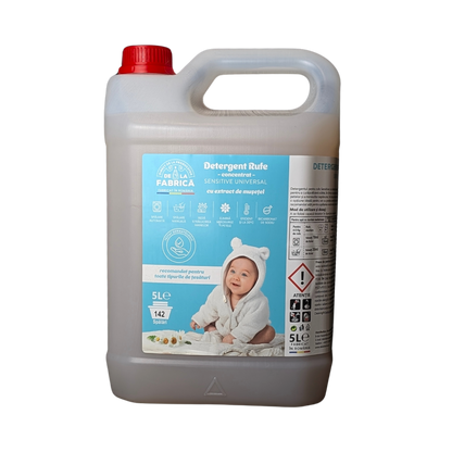 Detergent rufe concentrat Sensitive universal cu bicarbonat - DeLaFabrica 5L