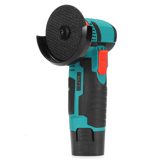Mini polizor portabil cu 2 acumulatori 36V si 5 discuri, compact si puternic pentru lucrari precise si usor de folosit