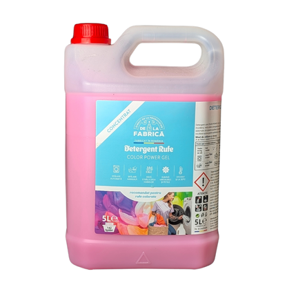Detergent rufe concentrat Color power gel - DeLaFabrica 5L