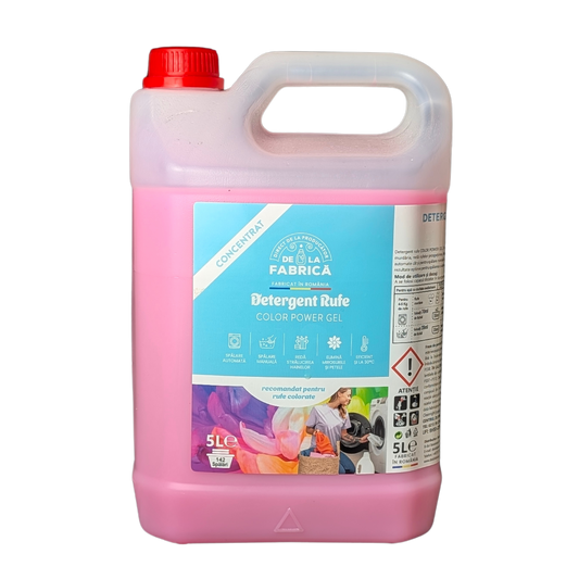 Detergent rufe concentrat Color power gel - DeLaFabrica 5L