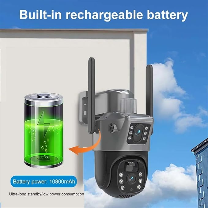 Cameră de Securitate 4G 8MP cu Alimentare Solară
