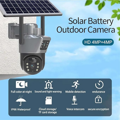 Cameră de Securitate 4G 8MP cu Alimentare Solară