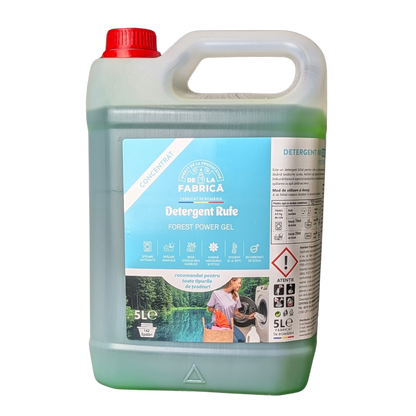 Detergent rufe concentrat Fresh Forest cu bicarbonat - DeLaFabrica 5L