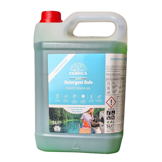 Detergent rufe concentrat Fresh Forest cu bicarbonat - DeLaFabrica 5L