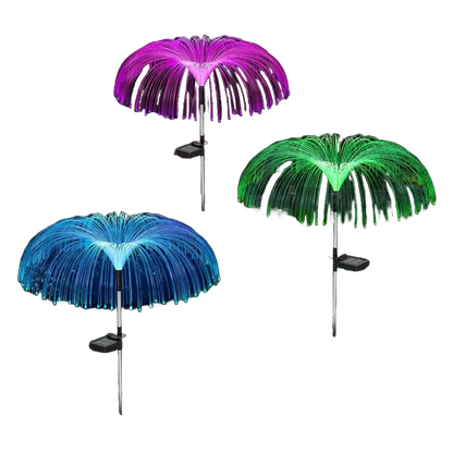 Set 4 x Lămpi Solare LED RGB Tip Palmier – Grădina Ta, ca-n Paradis!