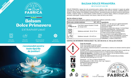 Balsam de Rufe Extra Parfumat Dolce Primavera – Super Concentrat – DeLaFabrica 5L