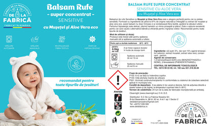 Detergent rufe concentrat Sensitive universal cu bicarbonat - DeLaFabrica 5L