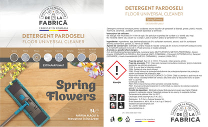 Detergent Pardoseli Spring Flowers – Floor Universal Cleaner – Extra Parfumat - DeLaFabrica