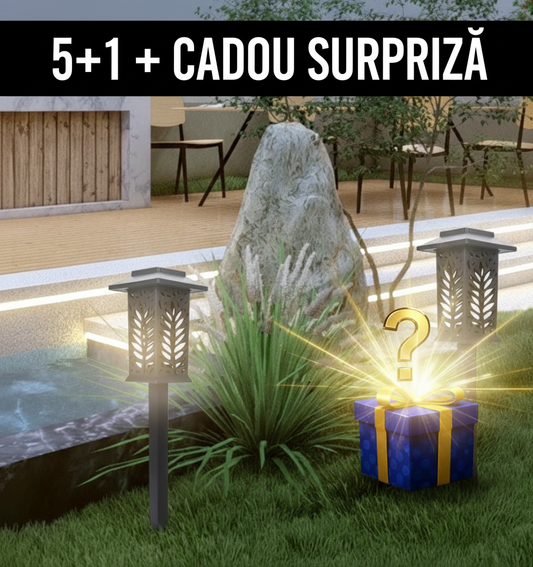 5+1 GRAUIT! + CADOU SURPRIZA ! Lămpi Solare Magice pentru Grădină