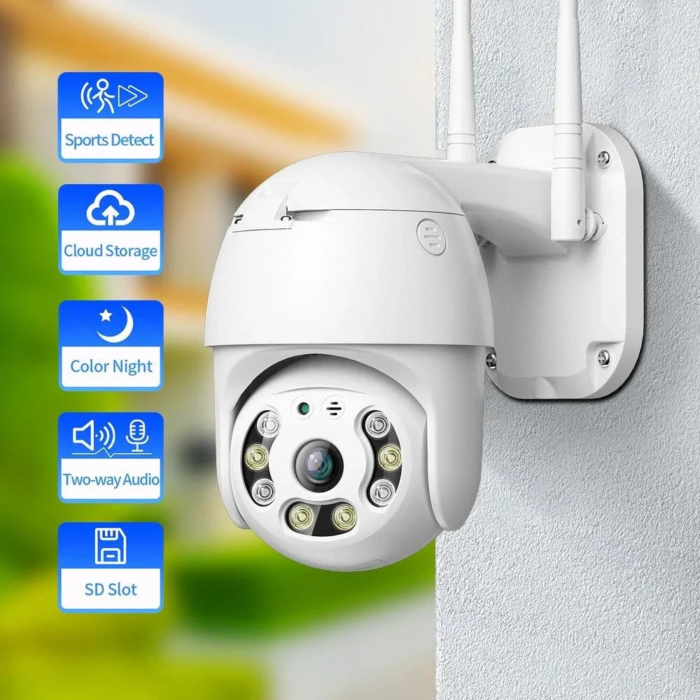 Set 4 x Camere de supraveghere SMART + 4 x Carduri Memorie 32GB+ Transport Gratuit