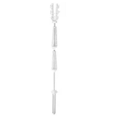 Uscator de rufe vertical, cu 3 niveluri rotative, 1 nivel cu clesti, pliabil, uscor de depozitat, din metal si plastic, alb/argintiu + CADOU SURPRIZA