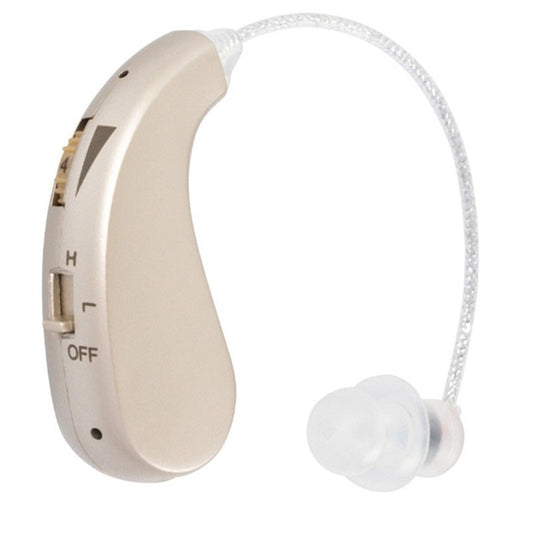 Aparat auditiv retroauricular BTE Reincarcabil,  Set 2 bucati Stinga Dreapta, Standard European, Aparat auditiv Cu incarcator, Aparat pentru Auz, 12 x 8.5 x 4 cm, 89 g