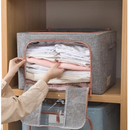 Cutii Depozitare cu Cadru Metalic 1+1 GRATUIT + CADOU SURPRIZA