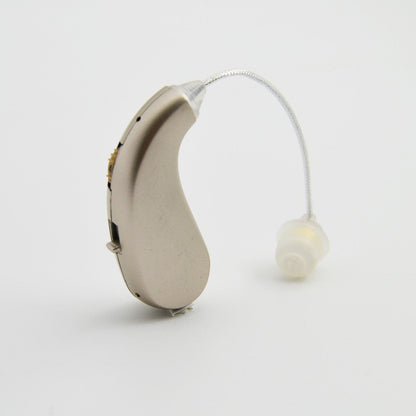 Aparat auditiv retroauricular BTE Reincarcabil,  Set 2 bucati Stinga Dreapta, Standard European, Aparat auditiv Cu incarcator, Aparat pentru Auz, 12 x 8.5 x 4 cm, 89 g