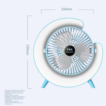 Mini Ventilator Wireless cu LED RGB SB‑138 – Răcorire Inteligentă pentru Vară